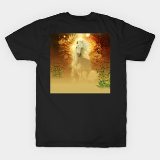 Awesome running white unicorn T-Shirt